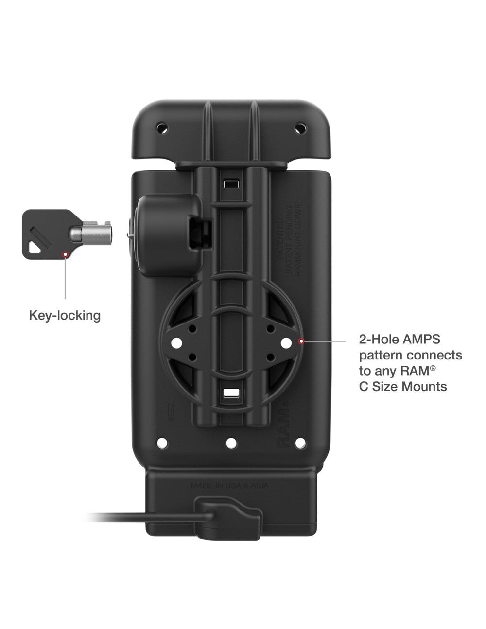 RAM Mounts Cradles RAM-GDS-DOCKL-V15-CU